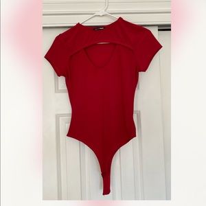 FashionNova Red bodysuit